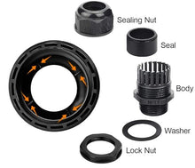 Load image into Gallery viewer, Mattos Designs Enclosure Build Accessories – Waterproof Cable Glands, Step Drill Bit, and RJ45 to XLR Pass-Through for Seamless Installation
