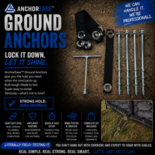 Load image into Gallery viewer, AnchorEase™ Ground Anchors – Steel, Anti-Rust, Quick Installation for Outdoor Displays
